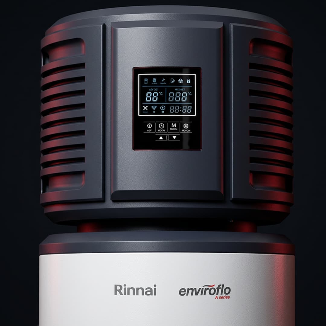 Rinnai Enviroflo A Series Heat Pump gives you greater control over your hot water