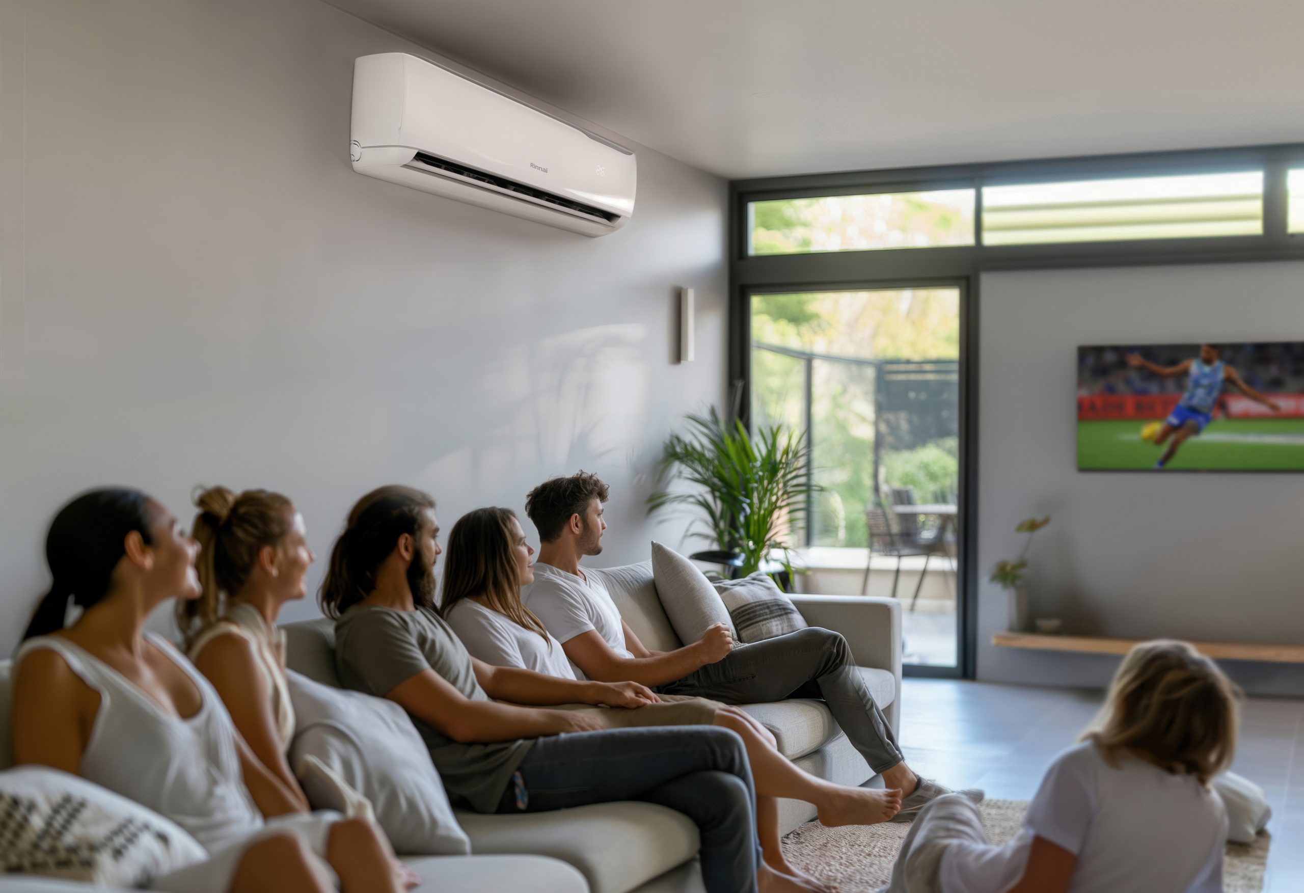 T-Series-8kW-Inverter-Split-System-Family-Room-AFL-gathering